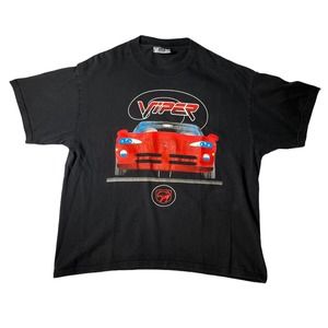 Vintage Dodge Viper T Shirt‎ V-10 Convertible T Shirt Double Sided Men’s Size Lg